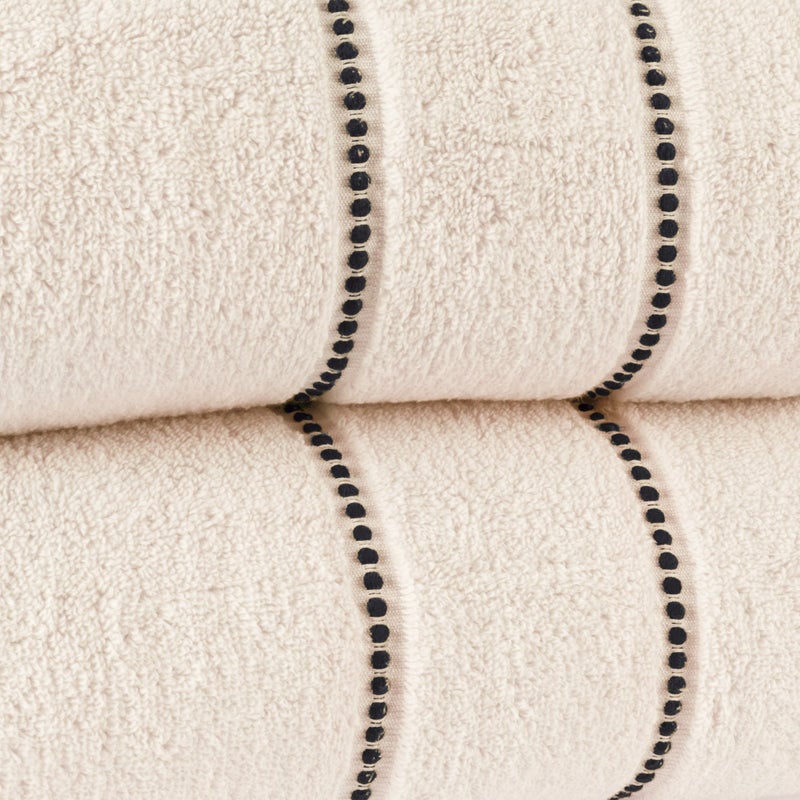 Lavish Home 2-Piece Luxury Bathroom Towels Set - Made From 100% Zero Twist Cotton - Quick Dry, Soft, and Absorbent Bath Towels by Lavish Home (Beige) - Image 5